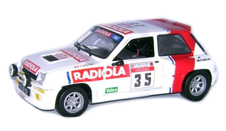Universal Hobbies - R5 turbo Radiola 5 ème Tour de Corse  1986 Torre  - 1/18 ème  - UNH4545 -