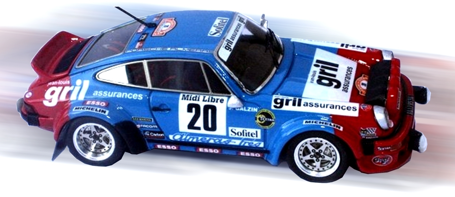 PROVENCE MINIATURES - Kit peint à monter Porsche 911 Sc Criterium Cevennes 1980  Touren  - PMK199