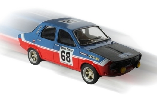 PROVENCE MINIATURES - Kit peint à monter Renault 12 Gordini N°68 Critérium des Cévennes 1971  PMK206