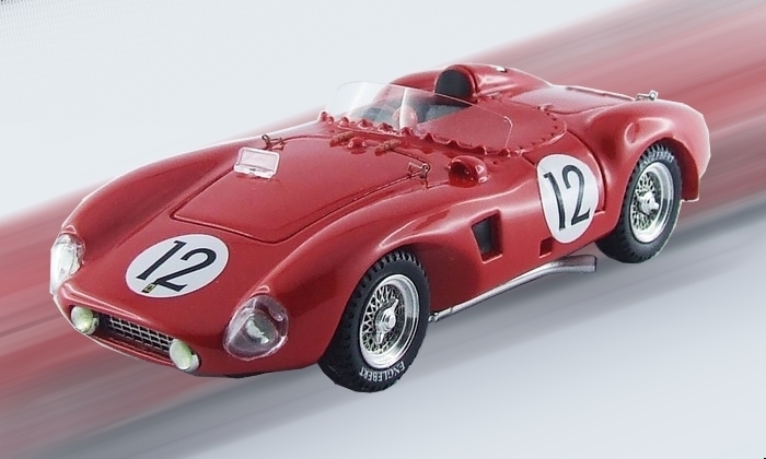 ARTMODEL - Ferrari 625 LM N°12 3ème 24 Heures du Mans 1956 Trintignant - ART276  -