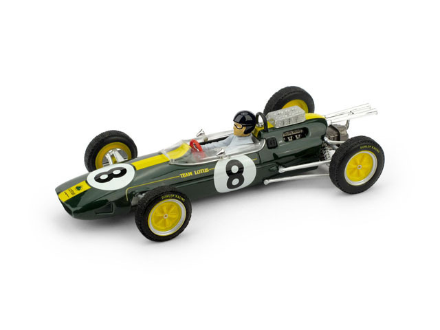 BRUMM - Lotus 25 n°8 1er GP Italie 1963 Jim Clark - BRUR332.CH -