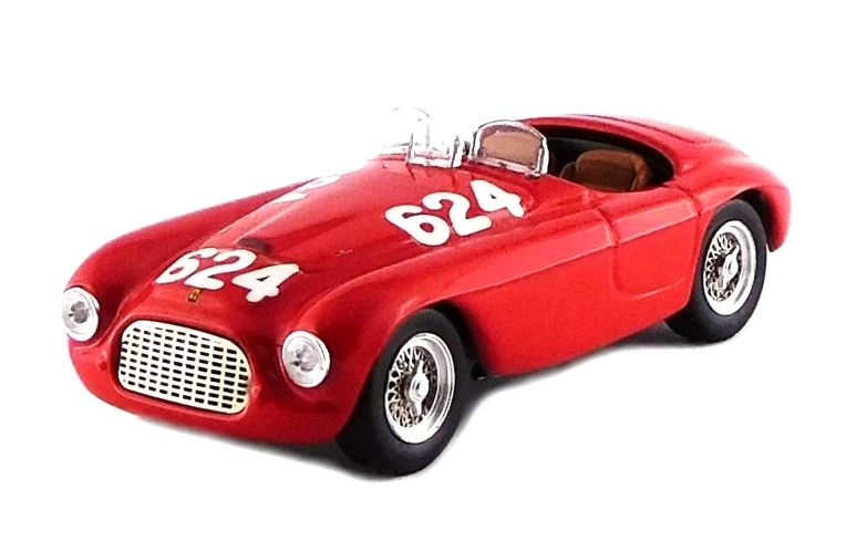 ARTMODEL - Ferrari 166 MM Barchetta 1er n°624 Mille Miglia - 1949 Biondetti-Salami - ART008.2  -