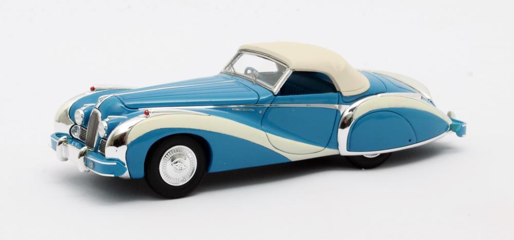 MATRIX - Talbot T26 Lago Grand Sport Cabriolet Saoutchik Bleu Fermée - 1948 - MAX51904-042 -