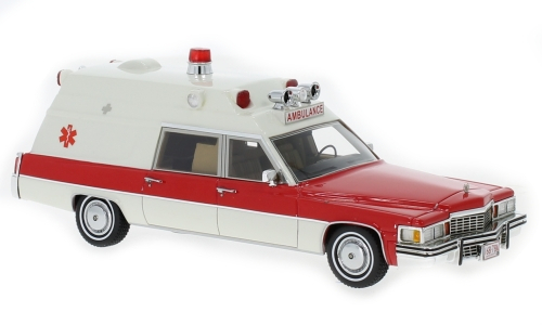NEO - Cadillac Superior Ambulance Blanche/Rouge - 1977 - NEO47241