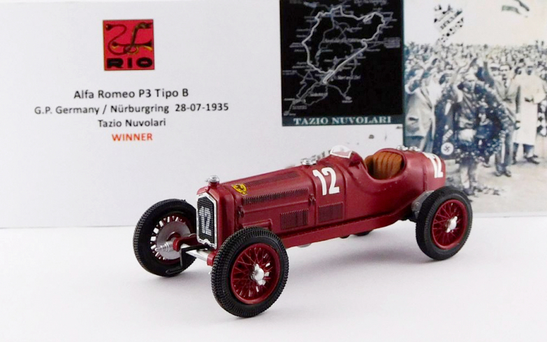 RIO - Alfa P3 Tipo B - 1er GP Allemagne Nurburgring 1935 100 ans d'Alfa Roméo Nuvolari - RIO4178-2 -