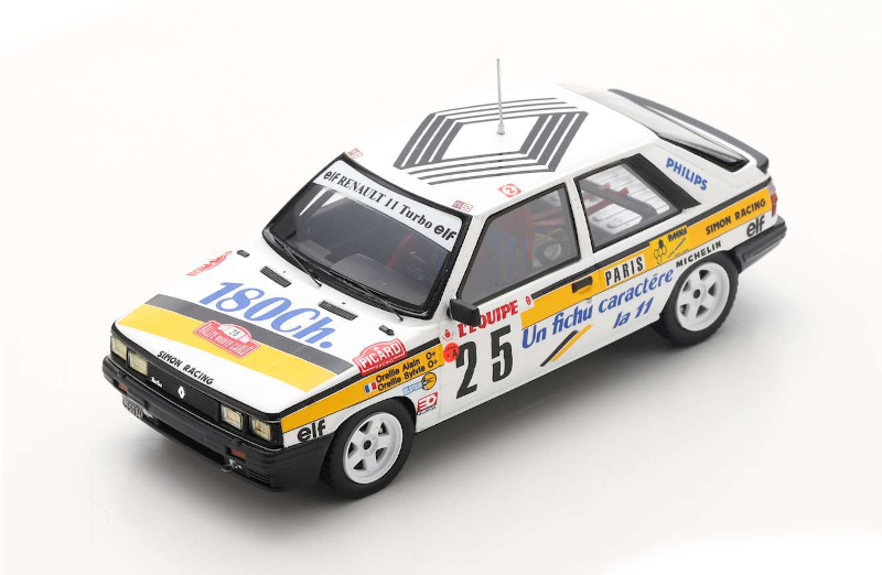 SPARK - Renault 11 Turbo N°25 Rallye Monte Carlo 1986 Alain Oreille - Sylvie Oreille - S5570 -