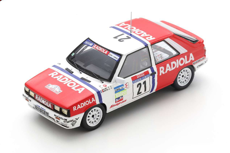 SPARK - Renault 11 Turbo N°21 Tour de Corse 1987 Paul Rouby/Jean-Louis Martin - SF146 -