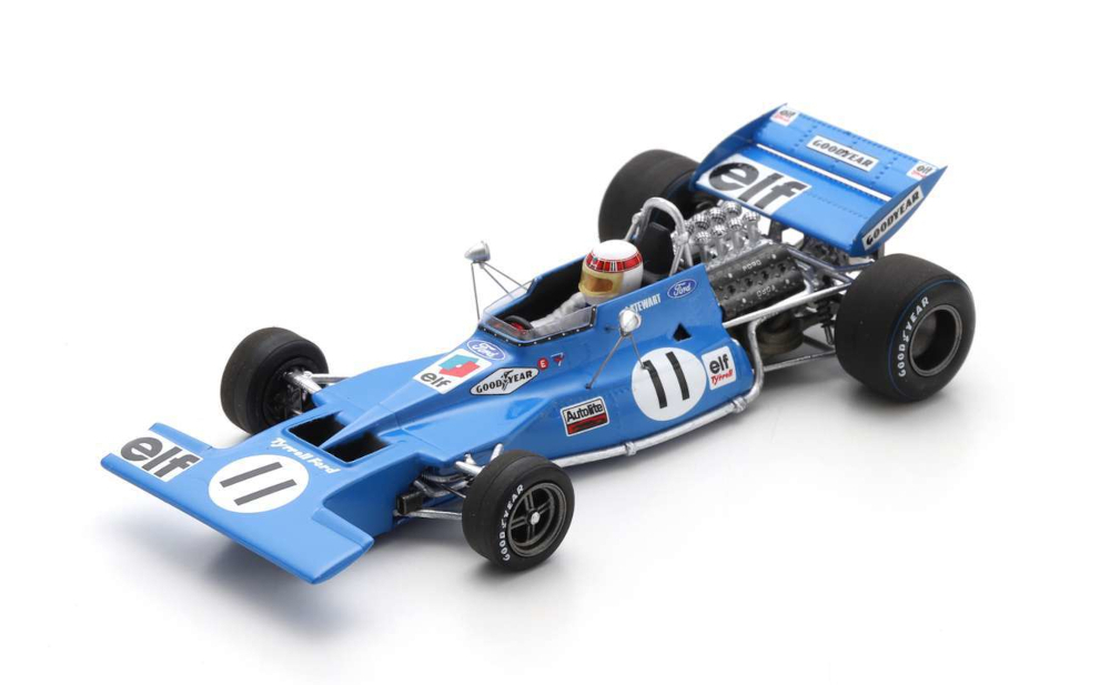 SPARK - Tyrrell 003 N°11 Vainqueur GP Monaco 1971 Jackie Stewart - S7213 -