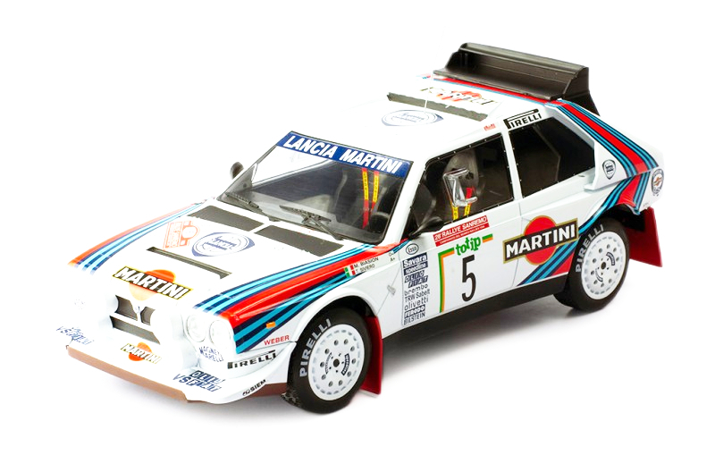 IXO - Lancia Delta S4 n°5 3ème Rallye Sanremo 1986 - Miki Biason -1/18 - IXO18RMC130B