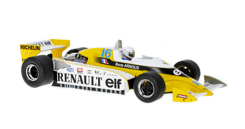 MCG - Renault RS10 n°16 2ème GP Angleterre F1  1979 - R. Arnoux - 1/18 - MCG18617F